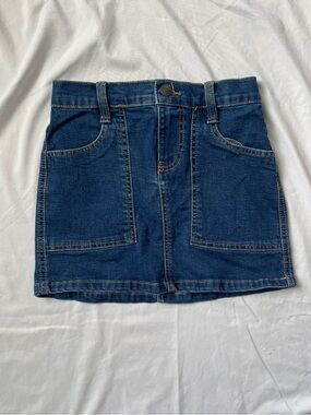 Vintage Denim Jean Short Skirt Love Trends Size 0